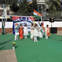 Students at the Republic Day Celebration